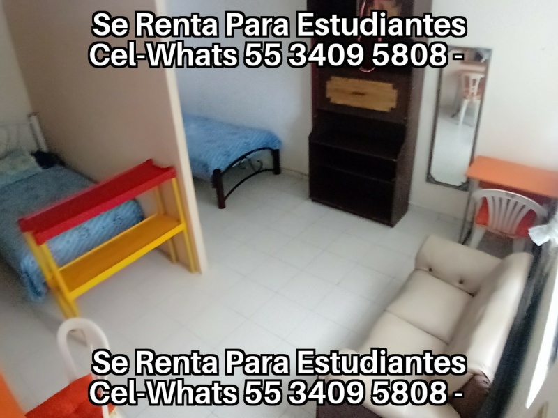 Cuartos para estudiantes; se rentan habitaciones para estudiantes; renta de recamaras para estudiantes; departamentos para estudiantes; alojamiento para estudiantes en renta;